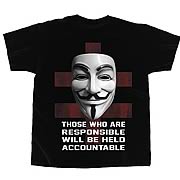 V for Vendetta Accountable Black T-Shirt